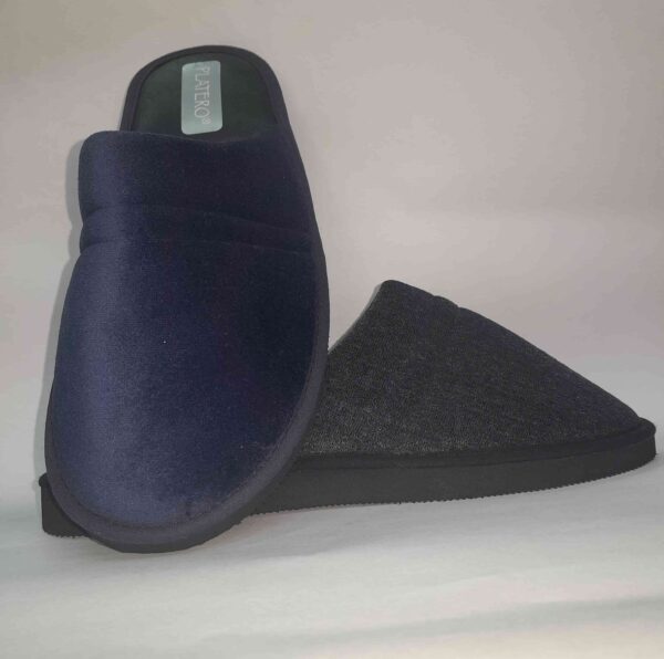 Pantuflas de pana clasicas  para hombre reforzadas gris