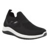 Zapatillas Deportivas de tela elastisada para mujer wake negro