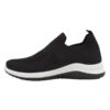 Zapatillas Deportivas de tela elastisada para mujer wake negro
