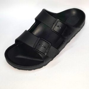 chinelas ojotas de mujer  doble hebilla tipo sandalias color negro