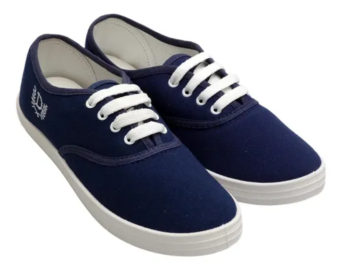Zapatillas Panchitas Náuticas Deli Mujer Lona azul