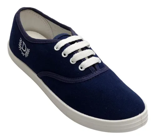 Zapatillas Panchitas Náuticas Deli Mujer Lona azul