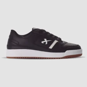 Zapatillas Jaguar Negras de Hombre Urbanas en Eco Cuero – Suela Blanca Reforzada, Estilo y Resistencia