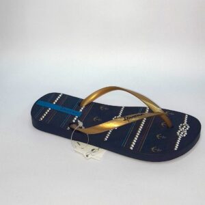 Ojotas chinelas ipanema mujer diseño con anclas mar azul