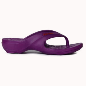 ojotas chinelas de mujer con taco clasicas marca faron violeta blanco negro antideslisantes