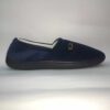 Pantuflas hornitos de pana acolchonadas para caballero hombre azul y gris apto lavaropa suela de pvc antideslizante