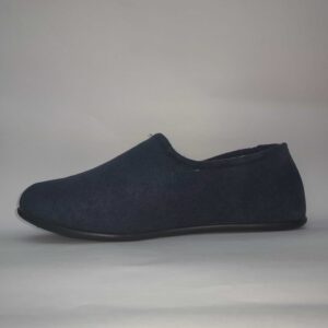 Pantuflas Hornitos de plush con interior de corderito para hombre color azul marca Faraon