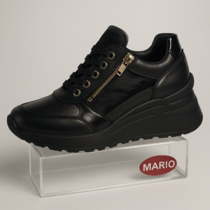Zapatilla de Cuero con Cierre