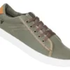 Zapatillas de lona clásicas hombre Deli - Negro y verde militar