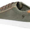 Zapatillas de lona clásicas hombre Deli - Negro y verde militar