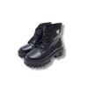Borcegos de niña eco cuero negro corazon brillantes talle 22 a 26