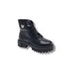 Borcegos de niña eco cuero negro corazon brillantes talle 22 a 26