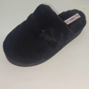 Pantuflas polar y plush marca by pantos negro talle 35 a 41