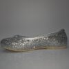 Ballerinas Pians Brillantes Dorado Plateado Zapatos Baile con moño