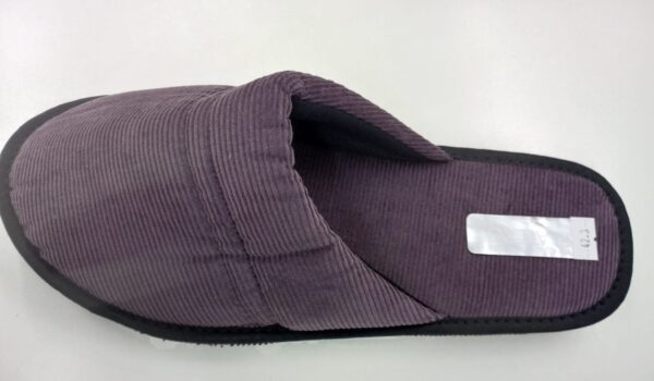 Pantuflas de Corderoy gris