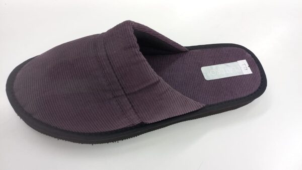 Pantuflas de Corderoy gris