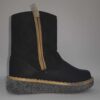 Botitas Borcegos de Eco Cuero Negro y Visón con Estrellas – Estilo Vaquero – Talles 21 al 23