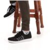Zapatillas Gowell Mujer Tejidas Elastizadas Negras Caña Alta