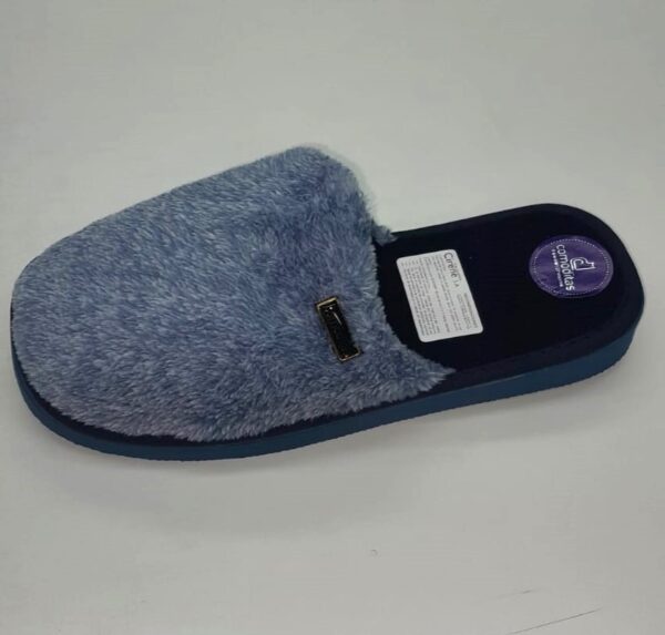 Pantuflas Hombre Comoditas Celeste – Livianas, Abrigadas y Baratas
